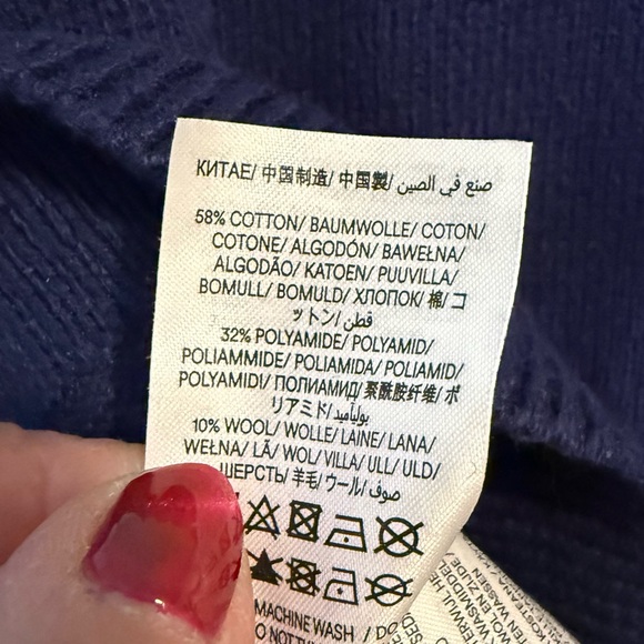 Mini Boden Christmas Elf Guinea Pig Sweater Navy Blue Size 8-9 Years - Picture 7 of 9